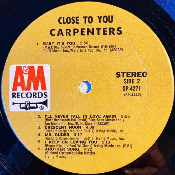 Carpenters - Close To You - LP