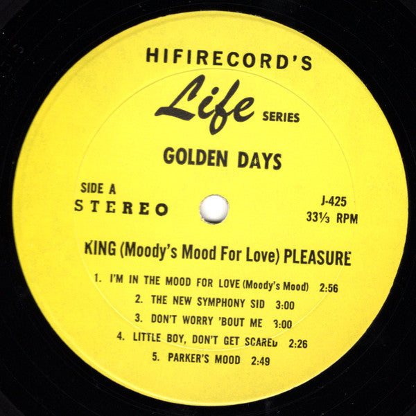 King Pleasure - Golden Days - LP