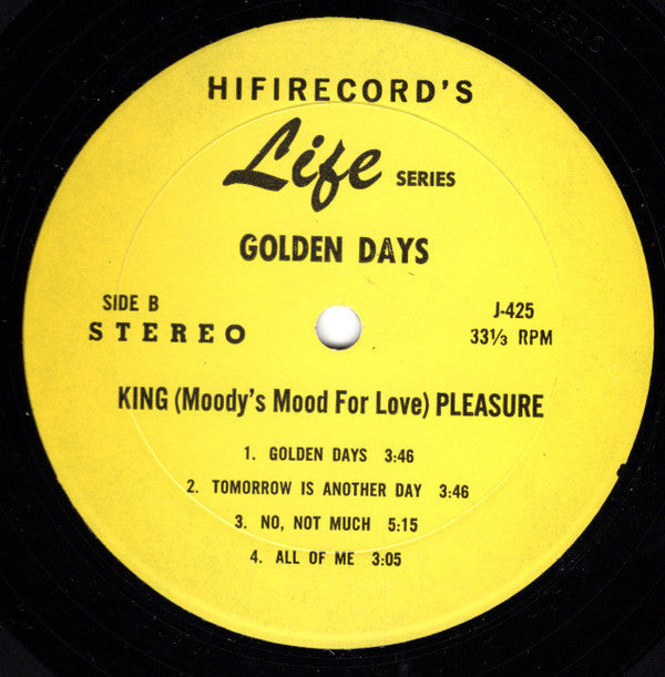 King Pleasure - Golden Days - LP