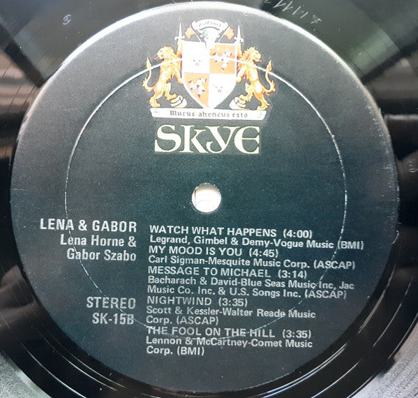Lena Horne & Gabor Szabo - Lena & Gabor - LP