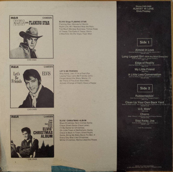 Elvis Presley - Almost In Love - LP