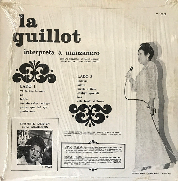 Olga Guillot - Interpreta A Manzanero - LP