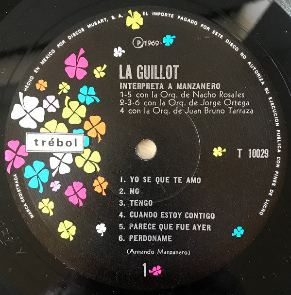 Olga Guillot - Interpreta A Manzanero - LP