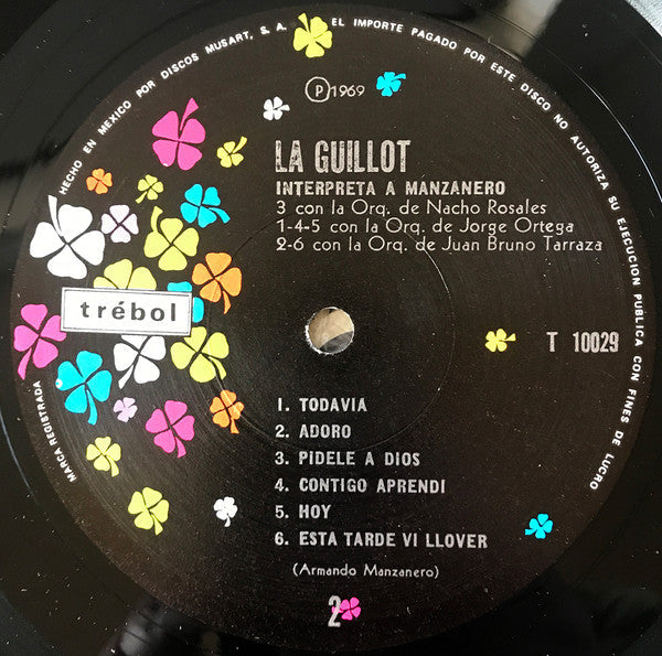 Olga Guillot - Interpreta A Manzanero - LP