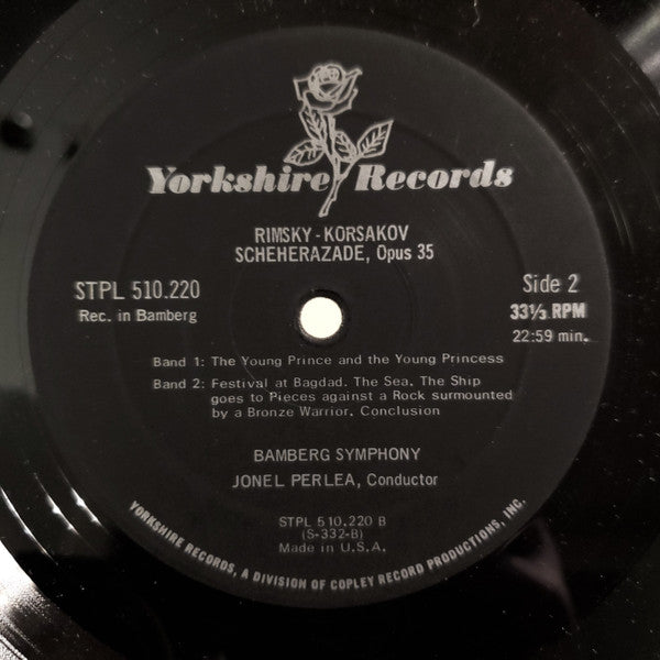 Rimsky-Korsakov* / Bamberg Symphony*, Jonel Perlea - Scheherazade, Op. 35 - LP