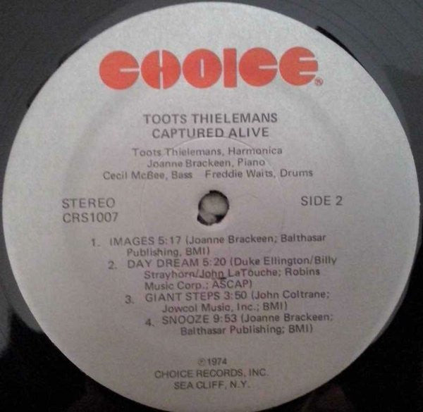 Toots Thielemans - Captured Alive - LP