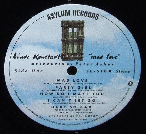 Linda Ronstadt - Mad Love - LP