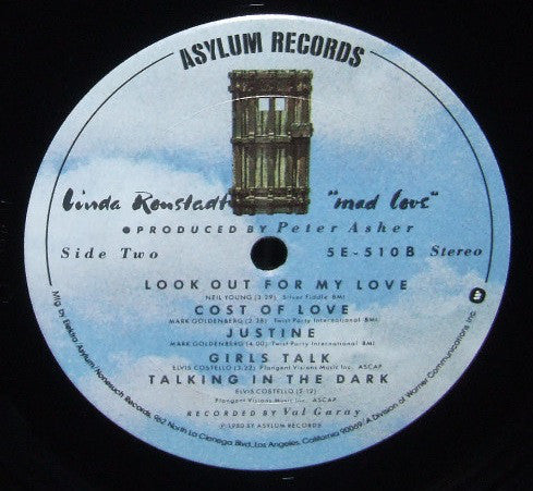 Linda Ronstadt - Mad Love - LP