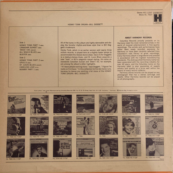 Bill Doggett - Honky Tonk Organ - LP