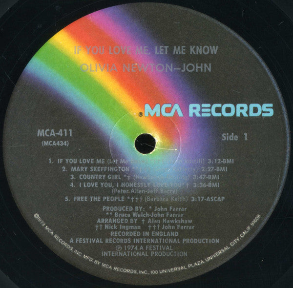Olivia Newton-John - If You Love Me Let Me Know - LP