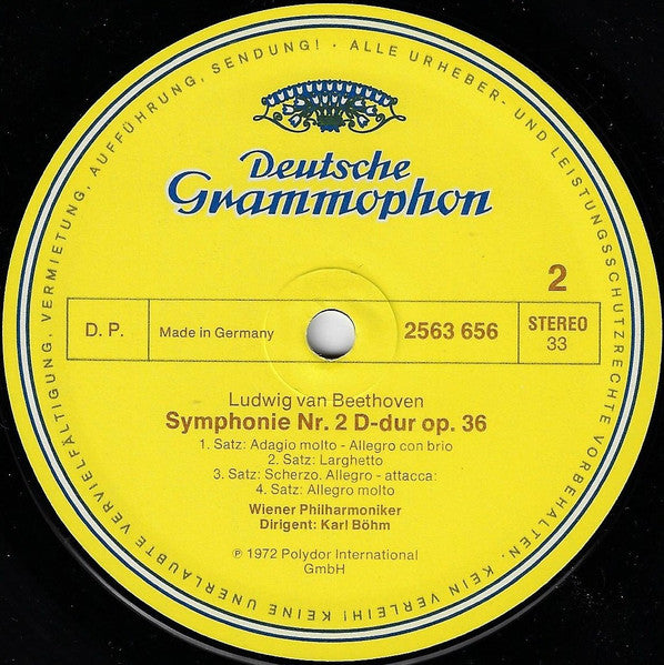 Beethoven* / Wiener Philharmoniker · Karl Böhm - 9 Symphonien - LP