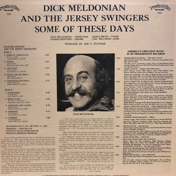 Dick Meldonian And  The Jersey Swingers - Some Of These Days - LP