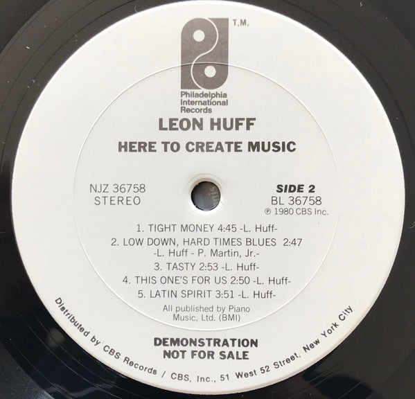 Leon Huff - Here To Create Music - LP