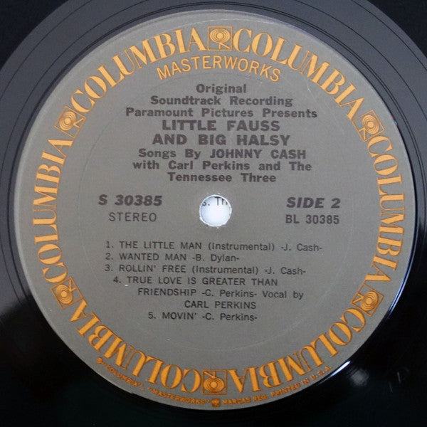 Johnny Cash With Carl Perkins And The Tennessee Three - Little Fauss And Big Halsy - LP