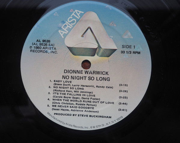 Dionne Warwick - No Night So Long - LP