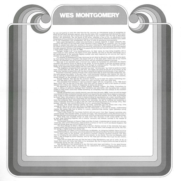 Wes Montgomery - Greatest Hits - LP