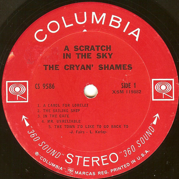 The Cryan' Shames - A Scratch In The Sky - LP