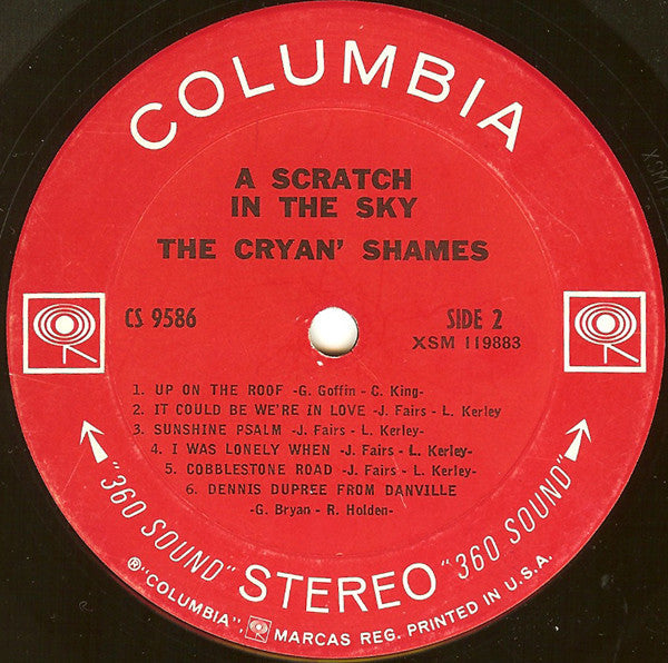 The Cryan' Shames - A Scratch In The Sky - LP