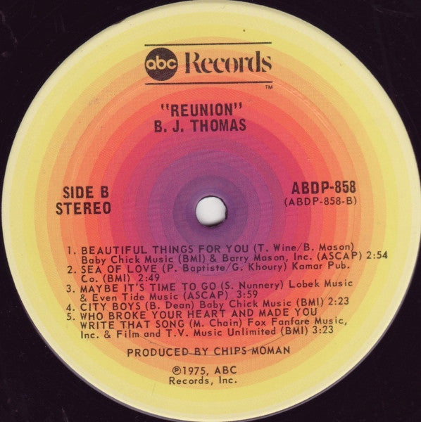 B.J. Thomas - Reunion - LP