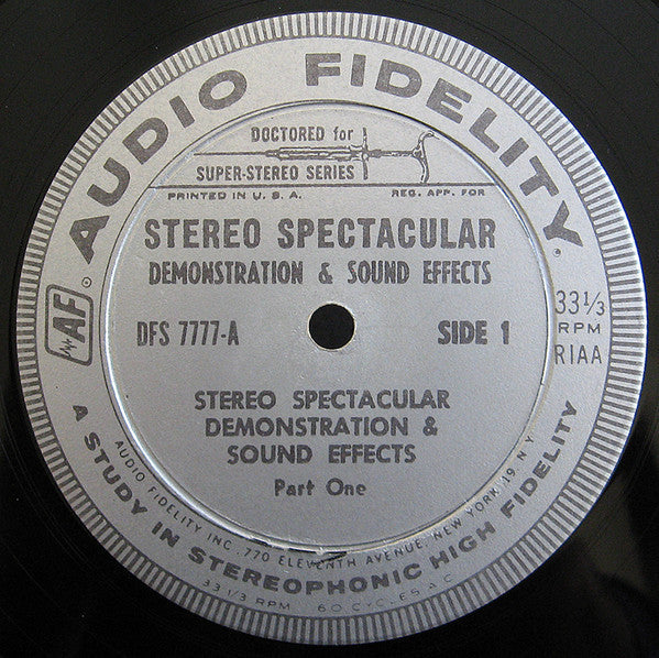 No Artist - Stereo Spectacular Demonstration & Sound Effects - LP