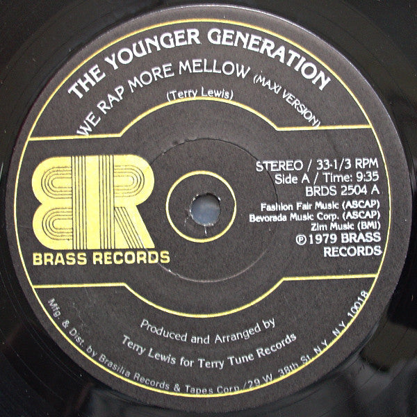 The Younger Generation - We Rap More Mellow - LP