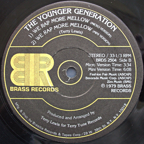 The Younger Generation - We Rap More Mellow - LP
