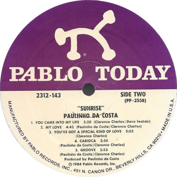 Paulinho Da Costa - Sunrise - LP