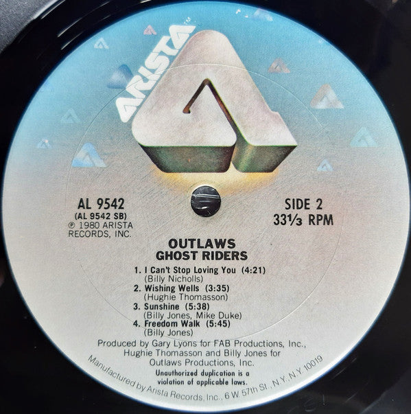 Outlaws - Ghost Riders - LP
