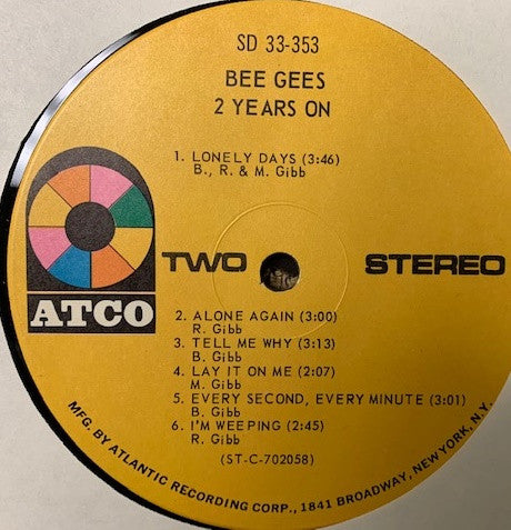 Bee Gees - 2 Years On - LP