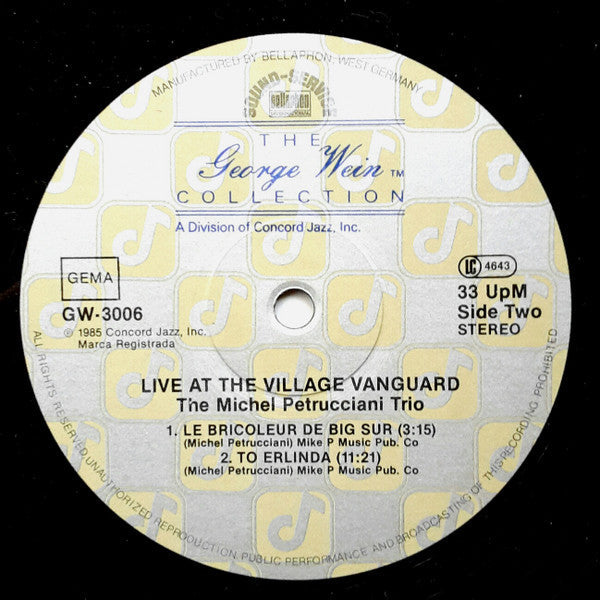 The Michel Petrucciani Trio - Live At The Village Vanguard - LP