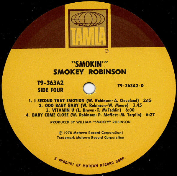 Smokey Robinson - Smokin' - LP