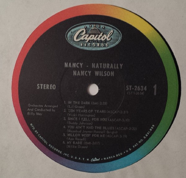 Nancy Wilson - Nancy - Naturally - LP