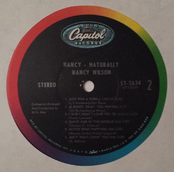 Nancy Wilson - Nancy - Naturally - LP