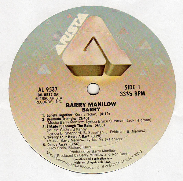 Barry Manilow - Barry - LP