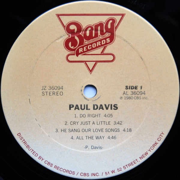 Paul Davis  - Paul Davis - LP