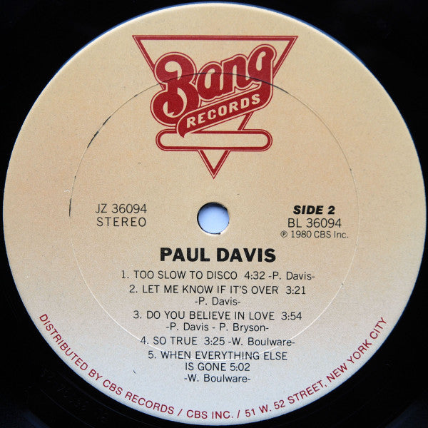 Paul Davis  - Paul Davis - LP