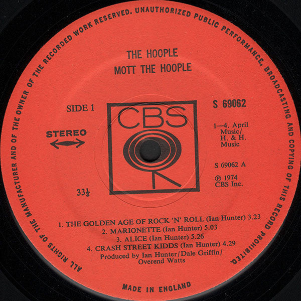 Mott The Hoople - The Hoople - LP