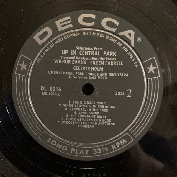 Wilbur Evans, Eileen Farrell, Felix Knight, Celeste Holm - The Red Mill And Up In Central Park - LP