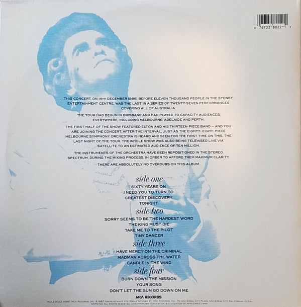 Elton John With The Melbourne Symphony Orchestra* - Live In Australia - LP
