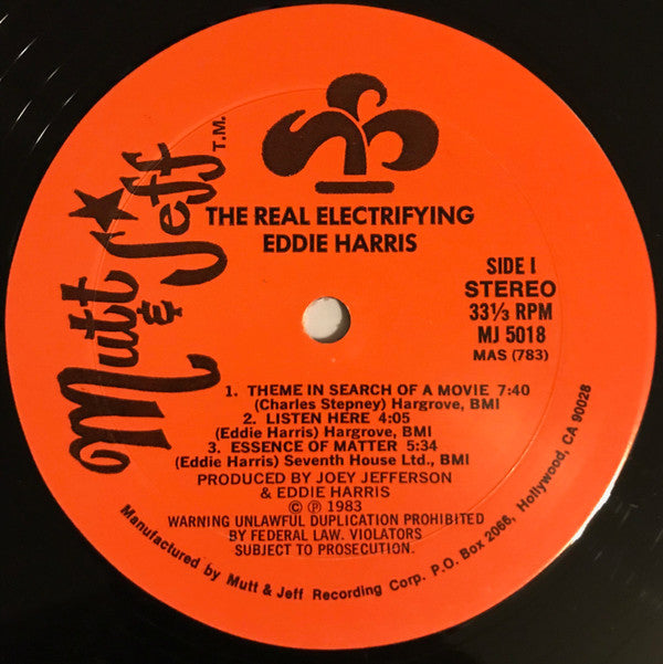 Eddie Harris - The Real Electrifying Eddie Harris - LP
