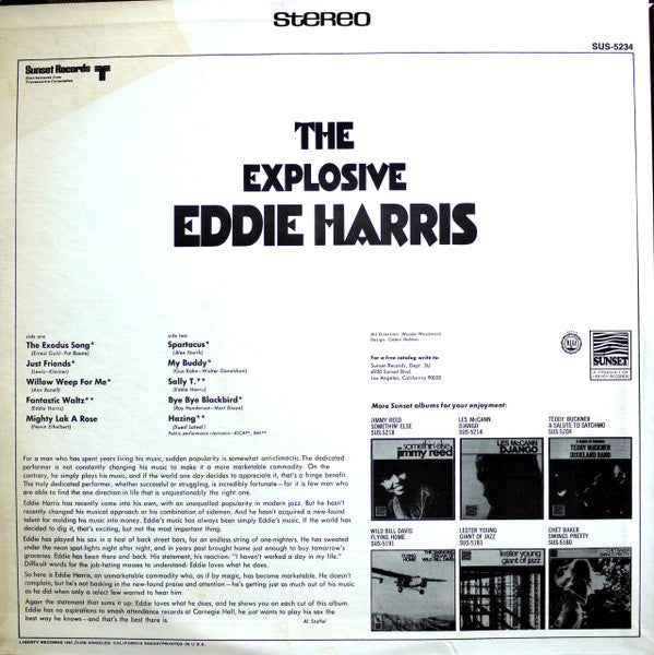 Eddie Harris - The Explosive Eddie Harris - LP