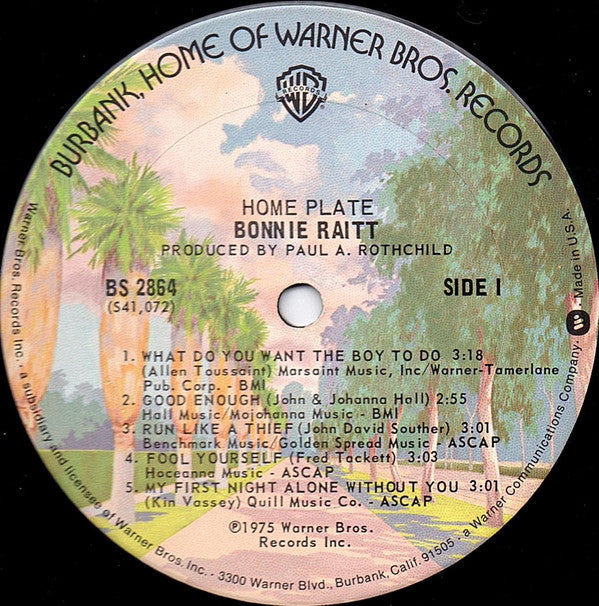 Bonnie Raitt - Home Plate - LP