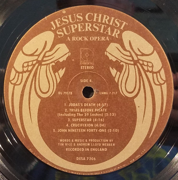 Andrew Lloyd Webber & Tim Rice - Jesus Christ Superstar - A Rock Opera - LP