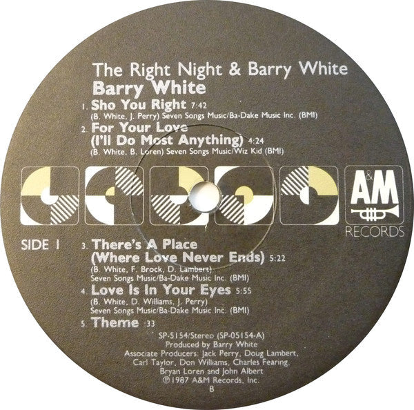 Barry White - The Right Night & Barry White - LP