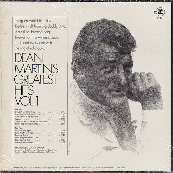 Dean Martin - Dean Martin's Greatest Hits! Vol. 1 - LP