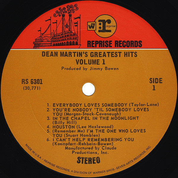 Dean Martin - Dean Martin's Greatest Hits! Vol. 1 - LP