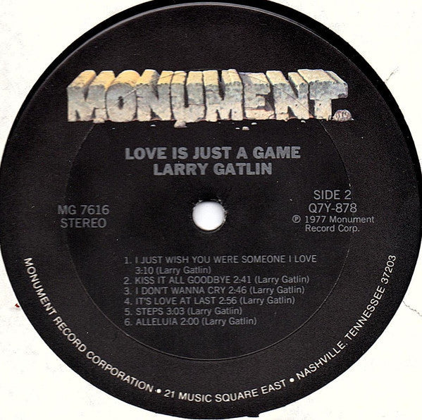 Larry Gatlin - Love Is Just A Game - LP