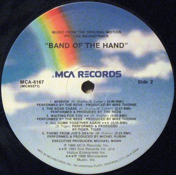 Various - Band Of The Hand (Original Motion Picture  Soundtrack) - LP