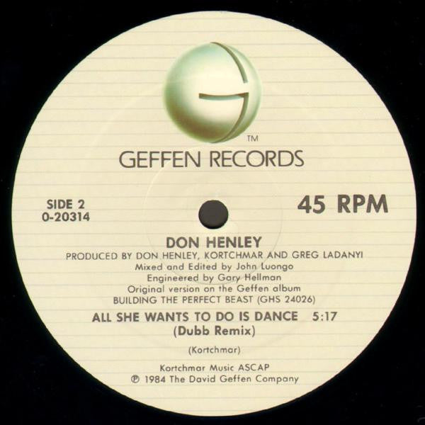 Don Henley - All She Wants To Do Is Dance - LP