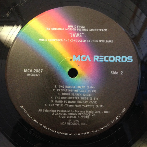 John Williams  - Jaws (Music From The Original Motion Picture Soundtrack) - LP